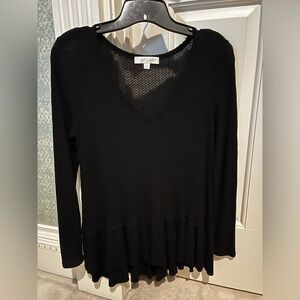 Black long sleeve tunic from Anthropologie